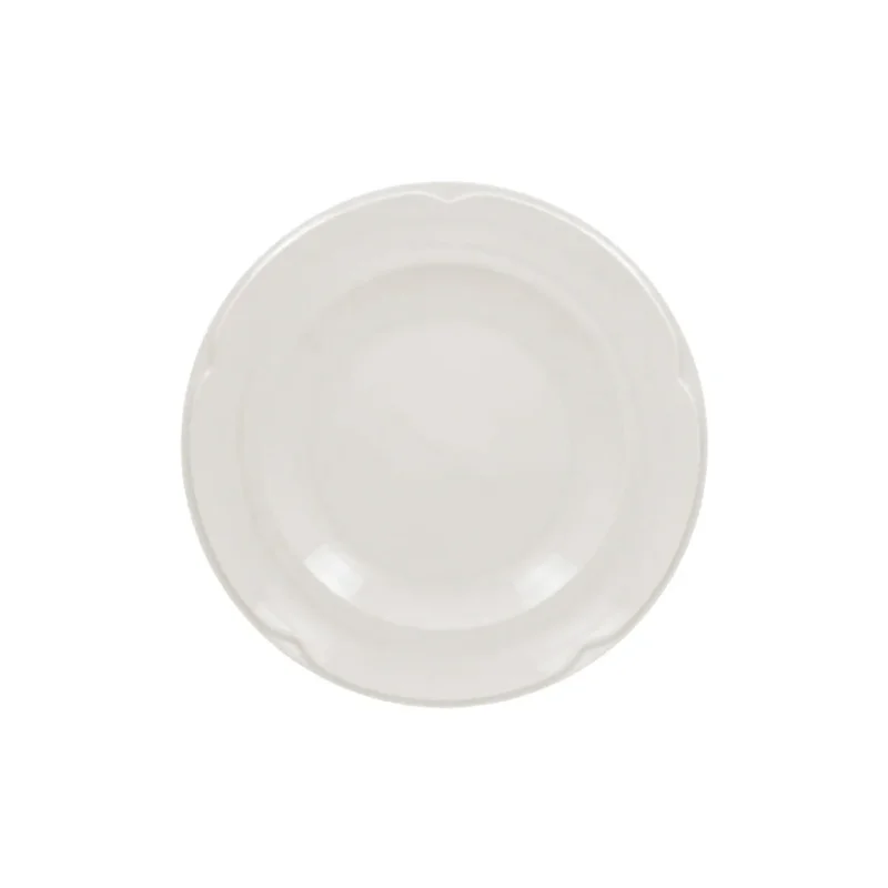 Prix Cassé Assiette plate rond ivoire porcelaine vitrifiée Ø 27 cm Anna Rak