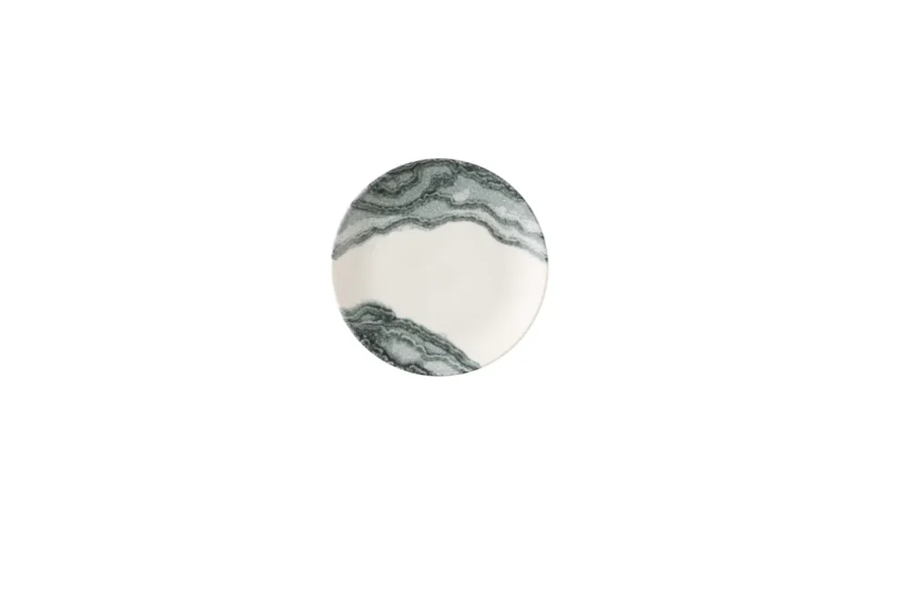 Assiette coupe plate rond Black porcelaine vitrifiée Ø 16,5 cm Tide Churchill Meilleur Choix