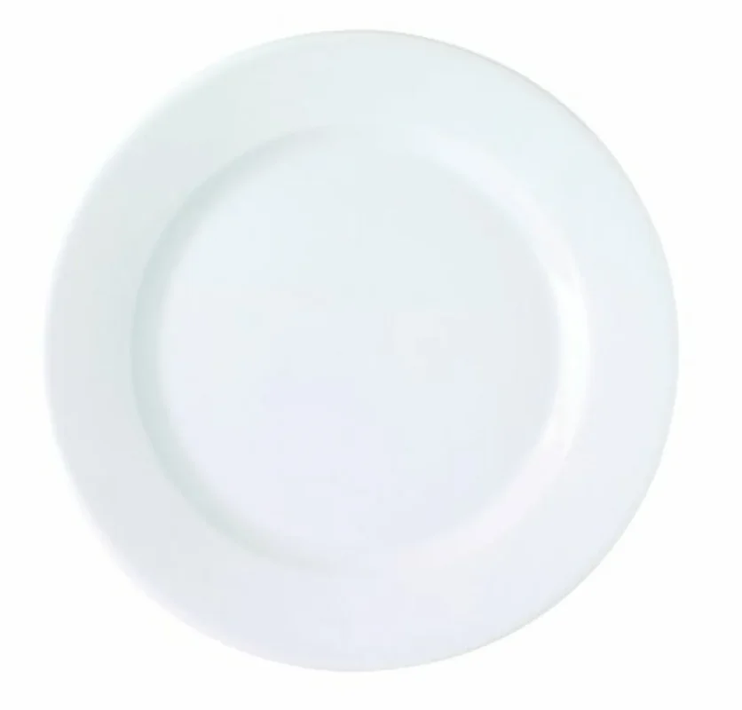 Paiement Sécurisé Assiette plate rond blanc porcelaine Ø 26 cm K Pro.mundi