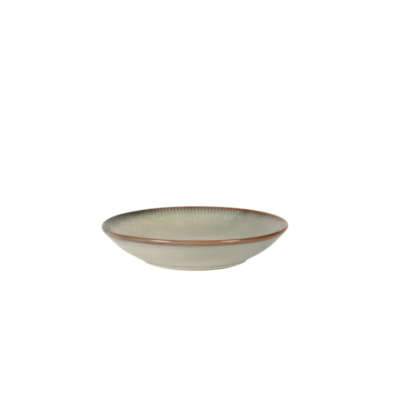Promotion Saisonnière Assiette coupe creuse gris bleu porcelaine Ø 23,5 cm Serena Pro.mundi