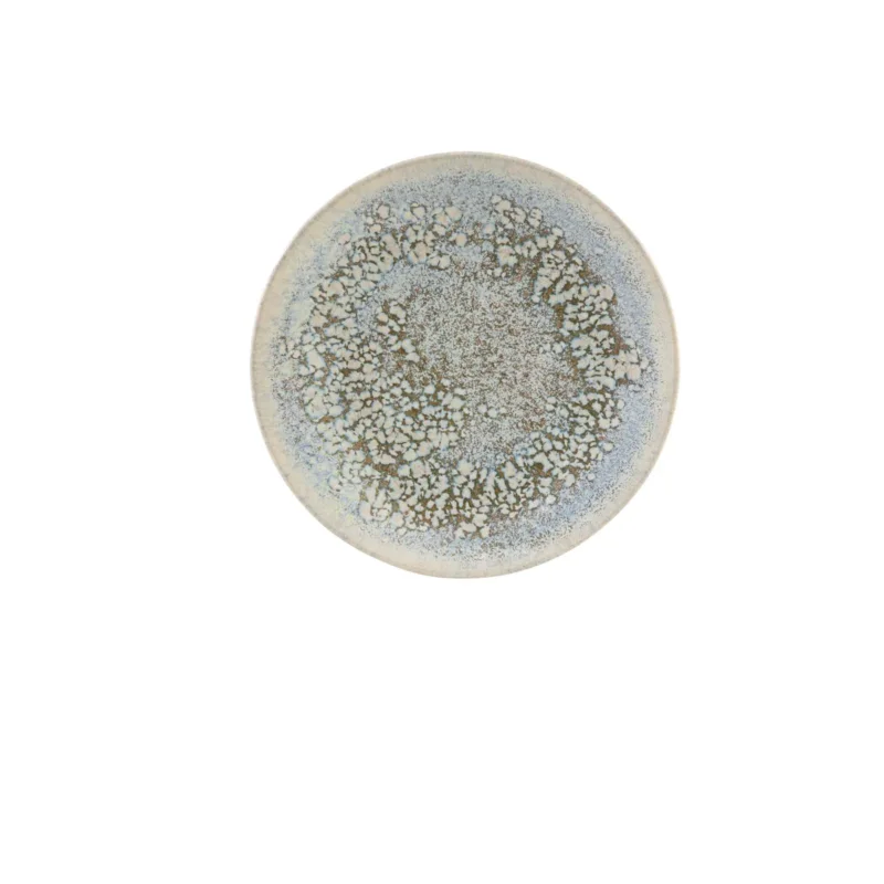 Assiette coupe plate rond gris grès émaillé Ø 21 cm Tropic Accolade Prix Réduit