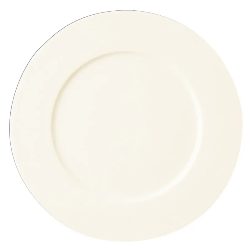 Paiement Sécurisé Assiette plate rond ivoire porcelaine vitrifiée Ø 27 cm Fine Dine Rak