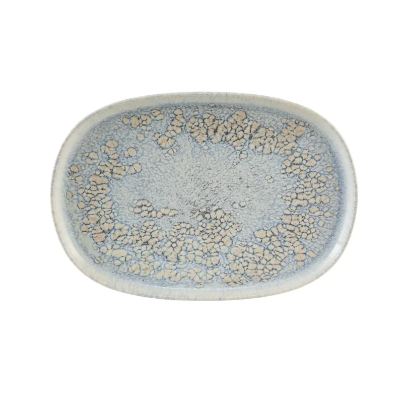 Petit Prix Assiette ovale gris grès émaillé 33x22,5 cm Tropic Accolade