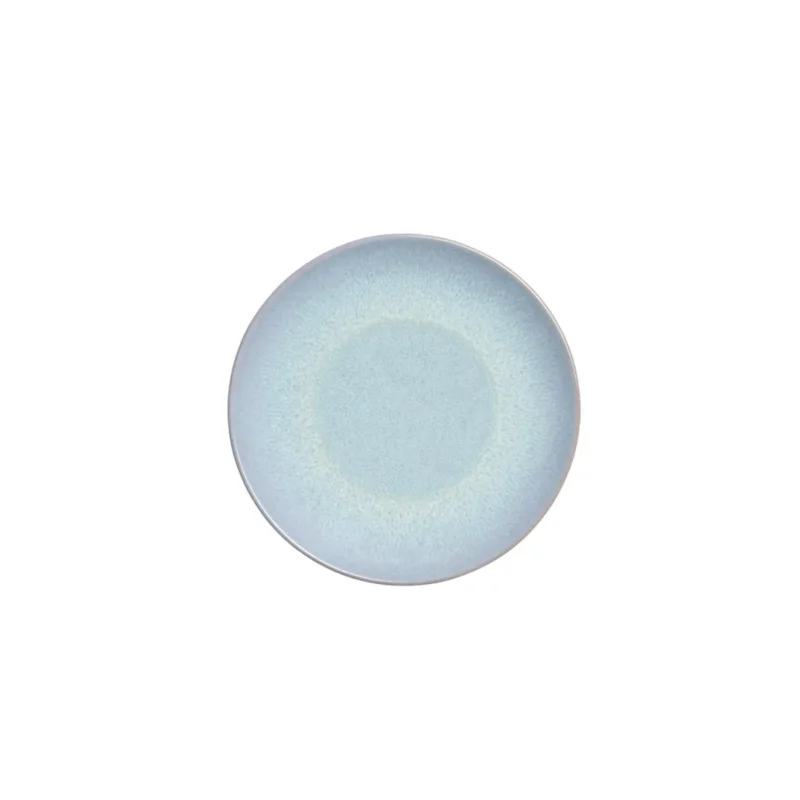 Assiette coupe plate rond bleu porcelaine Ø 21 cm Azure Accolade Dernier Modèle