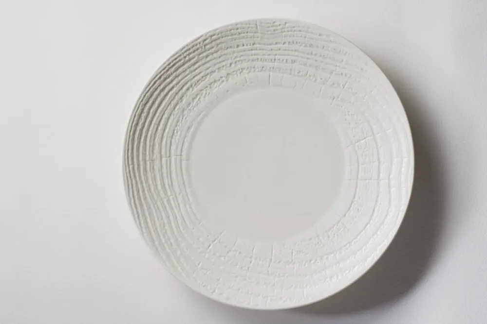 Nouvelle Collection Assiette coupe plate rond ivoire porcelaine culinaire Ø 31 cm Arborescence Revol