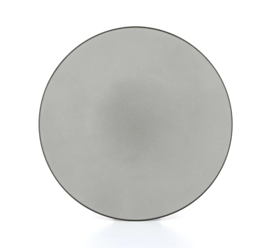 Commander Vite Assiette coupe plate rond gris porcelaine culinaire Ø 31,5 cm Equinoxe Revol