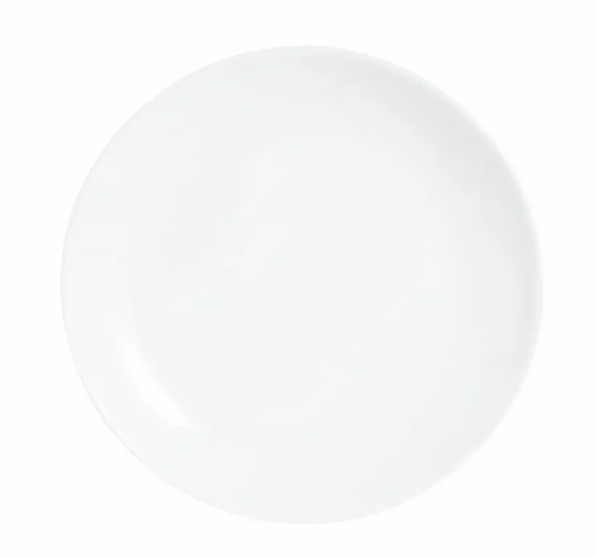 Top Vente Assiette plate rond blanc verre opal Ø 19 cm EvolutionsArcoroc