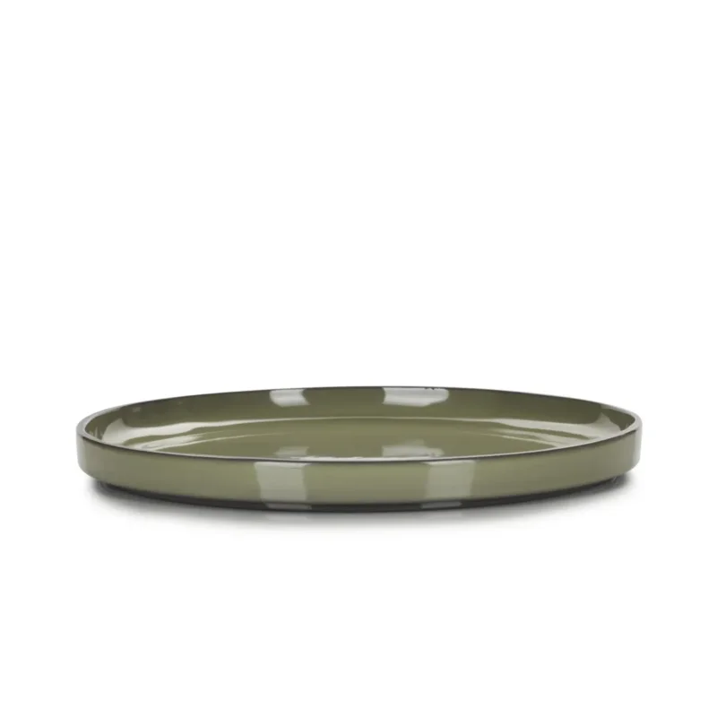 Assiette plate rond cardamome porcelaine culinaire Ø 26 cmCaractère Revol Remise
