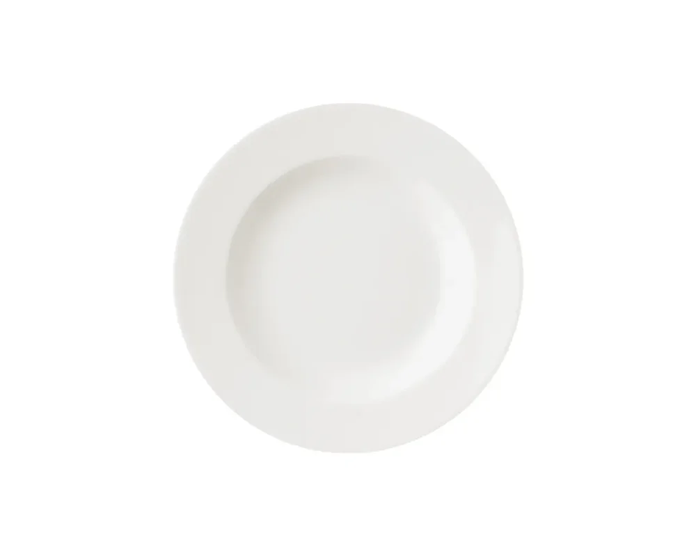 Assiette creuse rond ivoire porcelaine vitrifiée Ø 23 cm Banquet Rak Haute Qualité