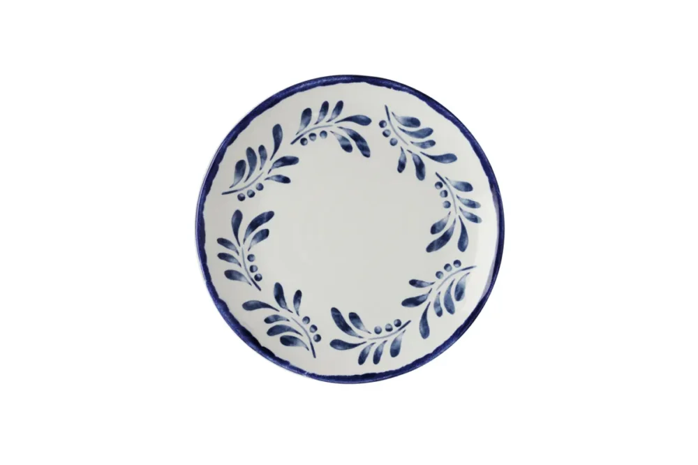 Nouveauté Assiette plate organique Ink porcelaine vitrifiée Ø 23 cm Harvest Mediterranean Dudson