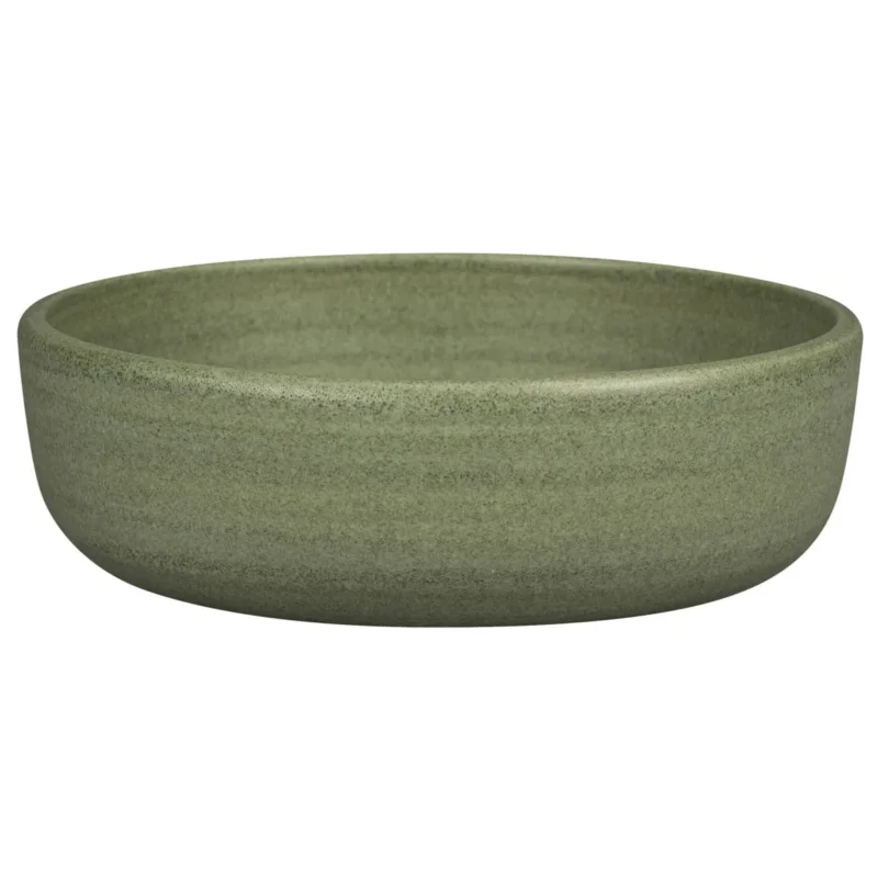 Bol rond Dark Green porcelaine vitrifiée Ø 16 cm Selva Rak Dernier Modèle