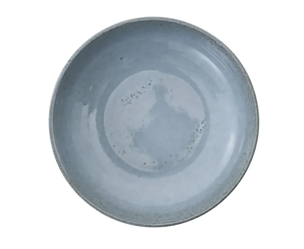 Produit De Marque Assiette creuse rond bleu grès émaillé Ø 22 cm Sky Pro.mundi