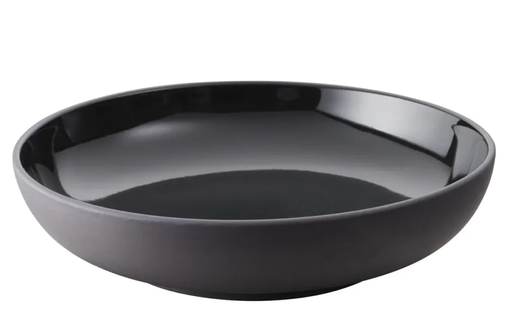 Assiette creuse rond noir porcelaine culinaire Ø 17,5 cm Solid Revol Paiement Sécurisé