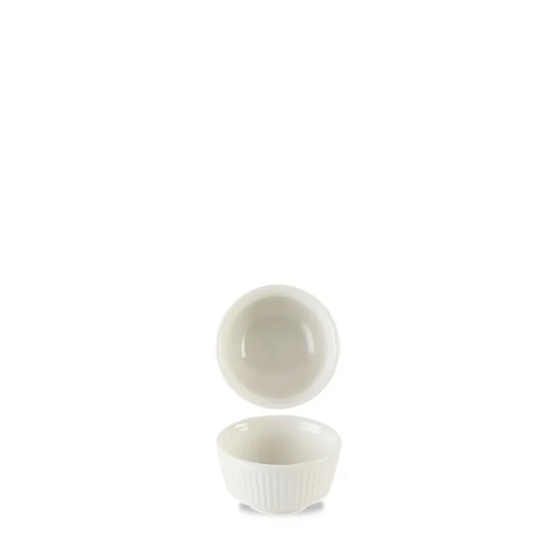 Pot à sauce rond blanc porcelaine vitrifiée Ø 6,9 cm Stonecast Natural Churchill Prix Réduit