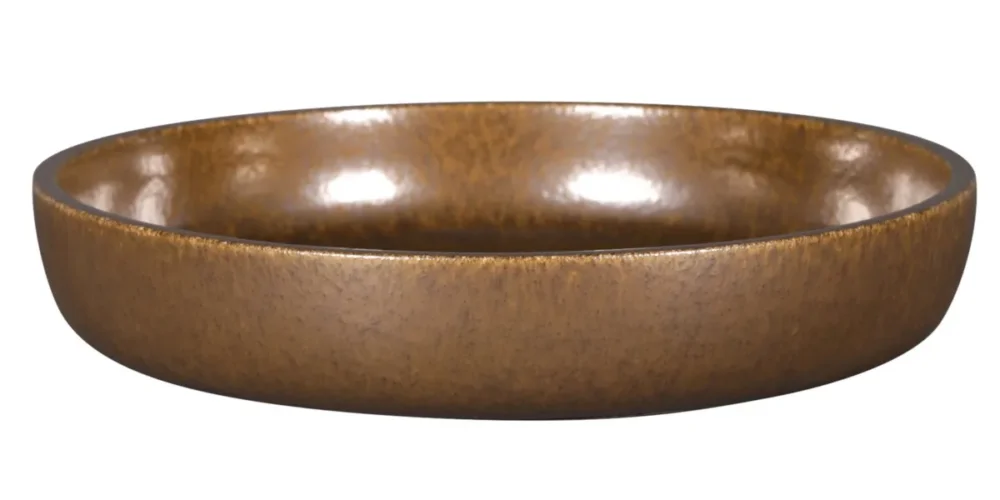 Assiette coupe creuse rond bronze porcelaine vitrifiée Ø 23,7 cm Rakstone Ease Rak Expédition Rapide