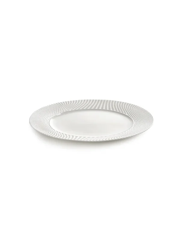 Assiette plate rond blanc porcelaine bone china Ø 24 cm Nido Serax Certifié