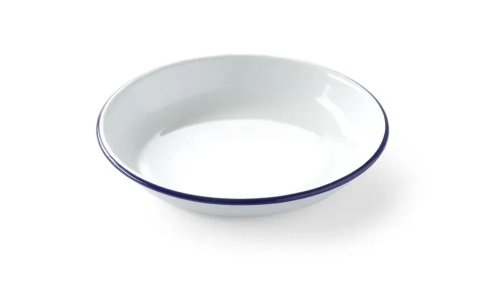 Assiette creuse rond blanc acier émaillé Ø 22 cm Hendi Acheter En Ligne