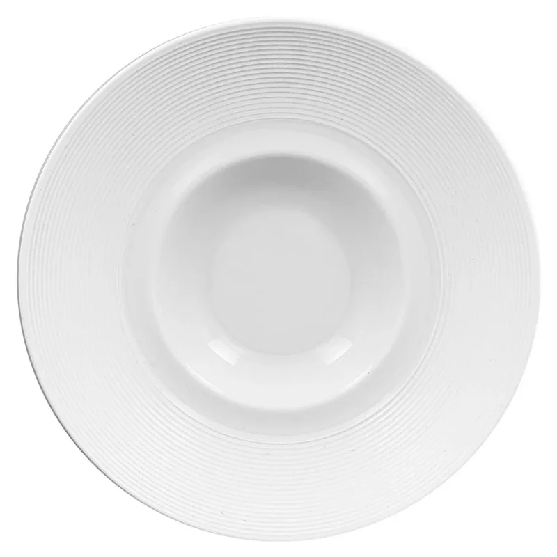 Petit Prix Assiette gourmet rond blanc porcelaine vitrifiée Ø 25,6 cm EvolutionRak