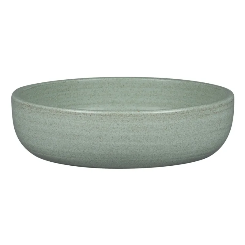 Quantité Limitée Assiette coupe creuse rond Aqua Green porcelaine vitrifiée Ø 16 cm Selva Rak