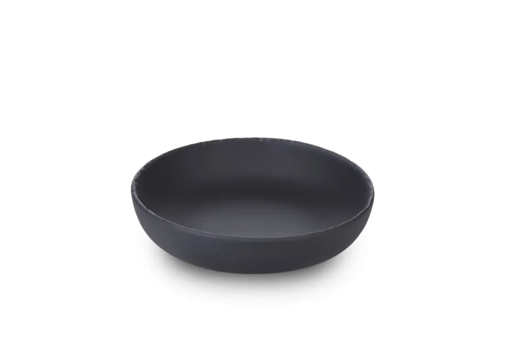 Vente Flash Assiette coupe creuse rond noir porcelaine culinaire Ø 22 cm Basalt Revol