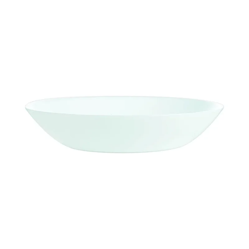 Assiette coupe creuse rond blanc verre opal Ø 20 cm Diwali Luminarc Prix Choc