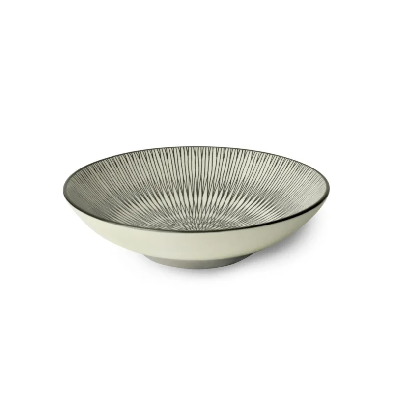 Assiette à pâtes creuse rond beige grès émaillé Ø 18,5 cm Hypnose Medard De Noblat Super Prix