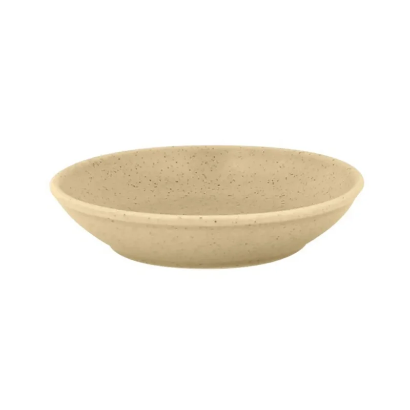 Assiette coupe creuse rond beige porcelaine vitrifiée Ø 7,4 cm Genesis Rak Pas Cher