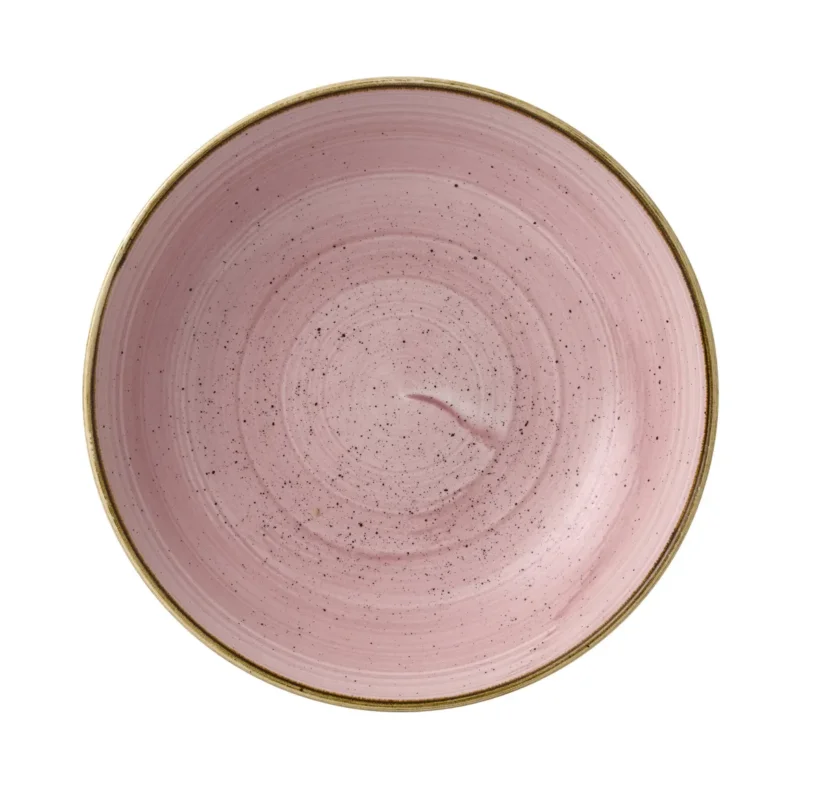 Commander Maintenant Assiette creuse rond Petal Pink porcelaine vitrifiée Ø 24,8 cm Stonecast Petal Churchill