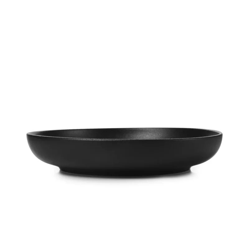 Commander Vite Assiette creuse rond noir porcelaine culinaire Ø 23,5 cm Adelie Revol