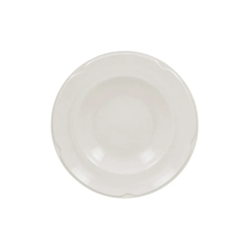 Assiette creuse rond ivoire porcelaine vitrifiée Ø 30 cm Anna Rak Commander Vite