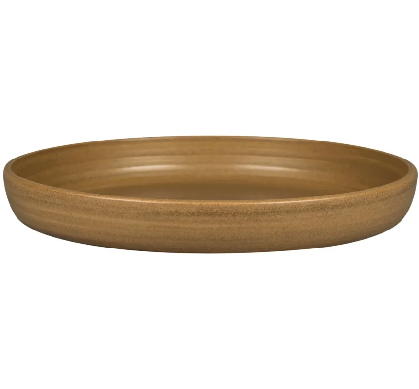 Assiette coupe creuse rond Autumn Brown porcelaine vitrifiée Ø 29,7 cm Selva Rak Commander Maintenant