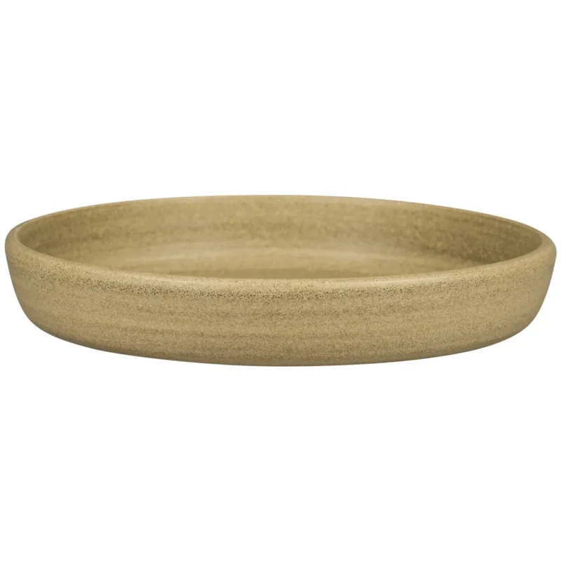 Assiette coupe creuse rond beige porcelaine vitrifiée Ø 23,7 cm Selva Rak Prix Réduit