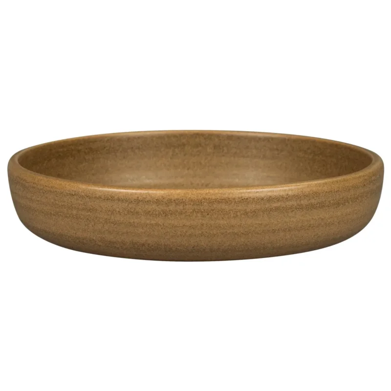 Assiette coupe creuse rond Autumn Brown porcelaine vitrifiée Ø 19,8 cm Selva Rak Affaire À Saisir