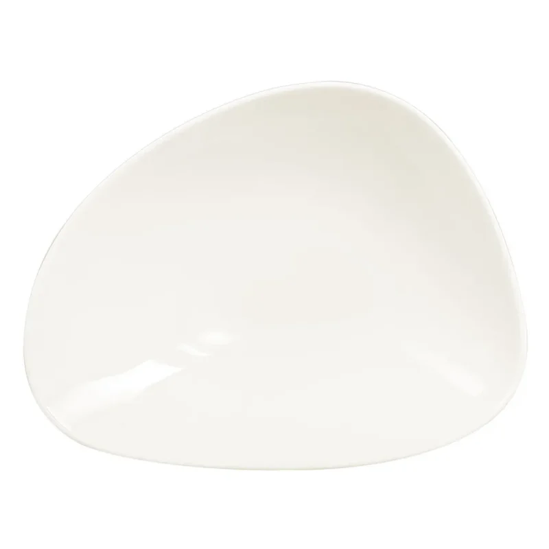 Livraison Express Assiette coupe creuse ivoire porcelaine vitrifiée 19 cm Shaped Rak