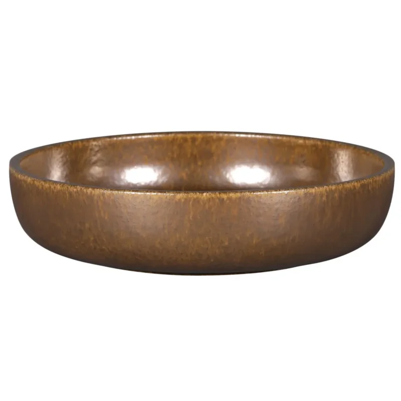 Assiette coupe creuse rond bronze porcelaine vitrifiée Ø 19,8 cm Rakstone Ease Rak Jusqu’à Épuisement Des Stocks