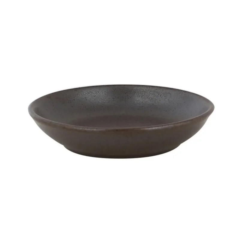 Assiette coupe creuse rond brun porcelaine vitrifiée Ø 7,4 cm Genesis Rak Satisfait Ou Remboursé