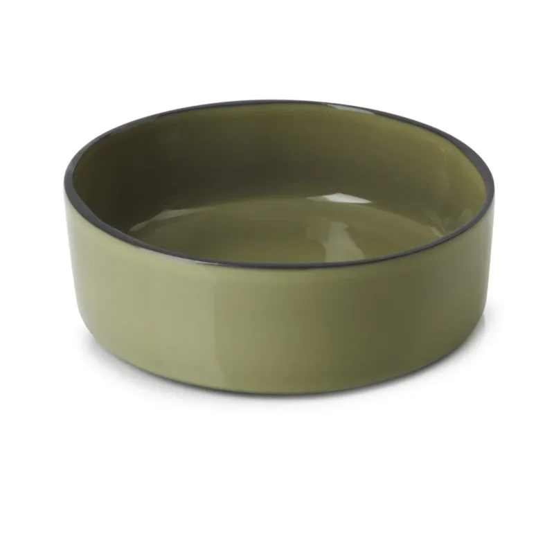 Authentique Assiette creuse rond vert porcelaine culinaire Ø 14 cmCaractère Revol
