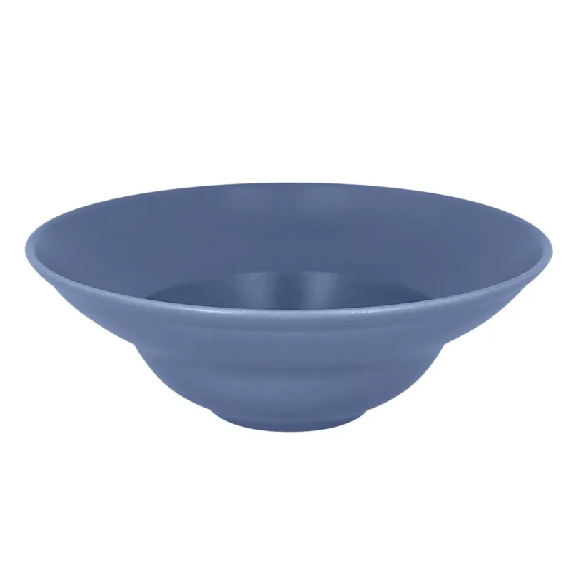 Assiette extra creuse rond Bleu lavande porcelaine vitrifiée Ø 22,7 cm Neo Fusion Rak Prix Cassé