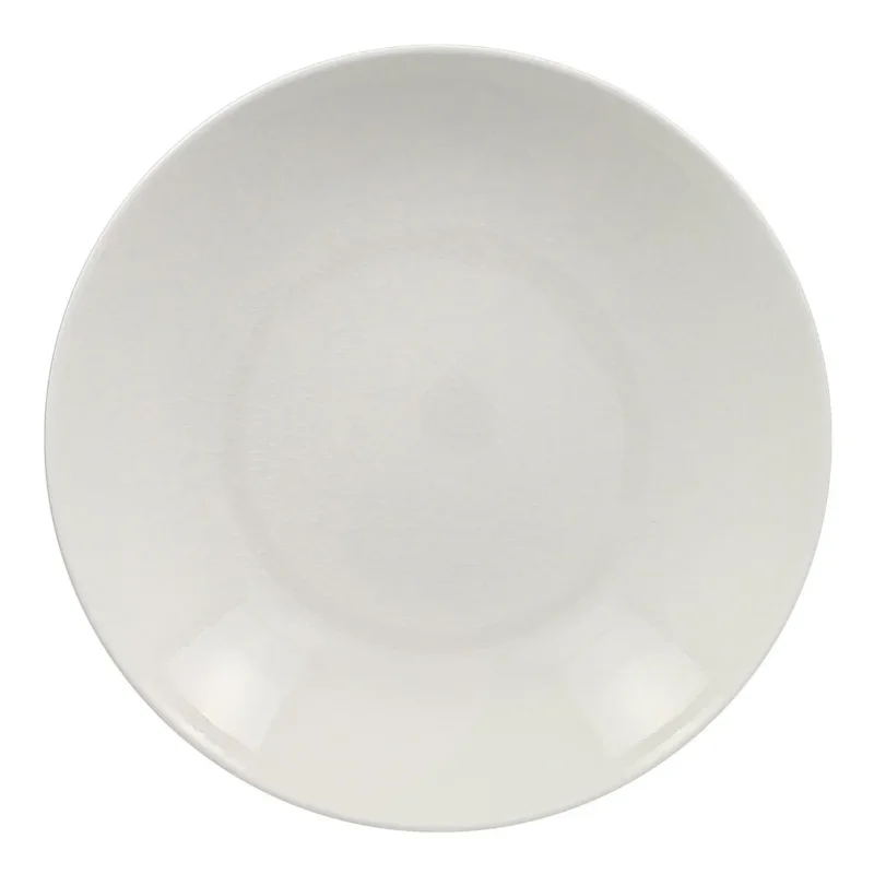 Remise Assiette coupe creuse rond blanc porcelaine vitrifiée Ø 29,9 cm Vintage Rak