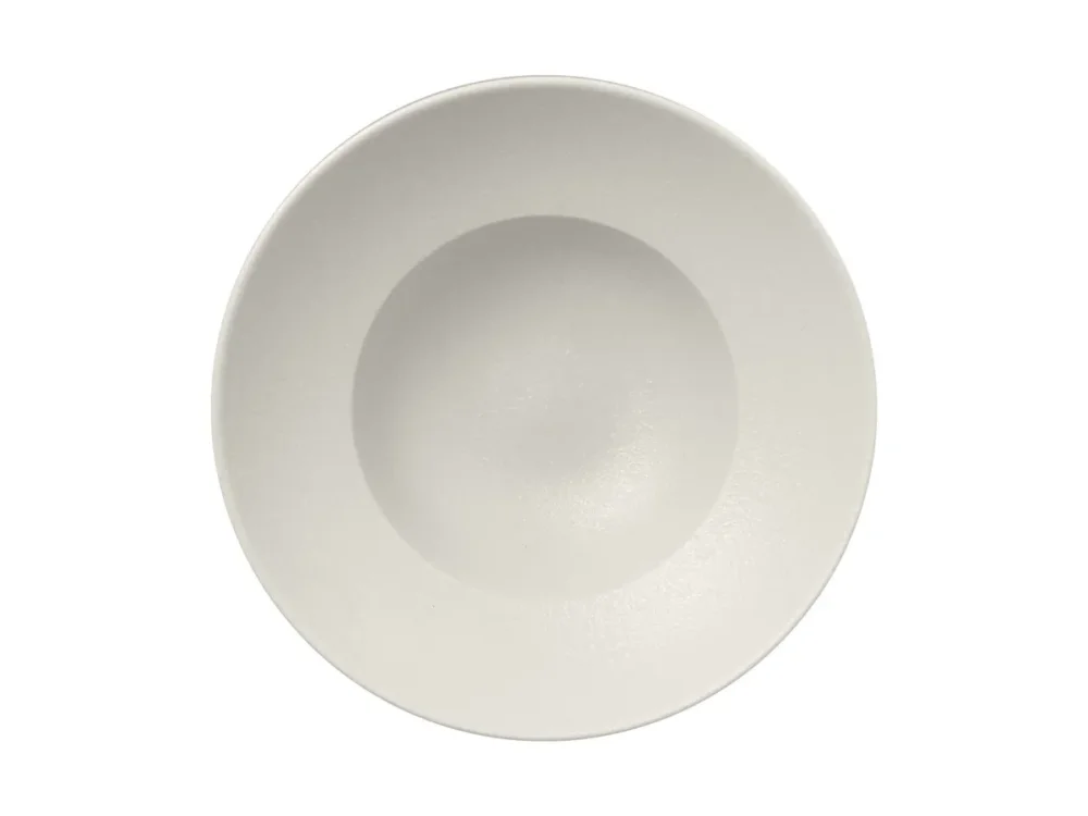 Nouveauté Assiette extra creuse rond Blanc sable porcelaine vitrifiée Ø 22,7 cm Neo Fusion Rak