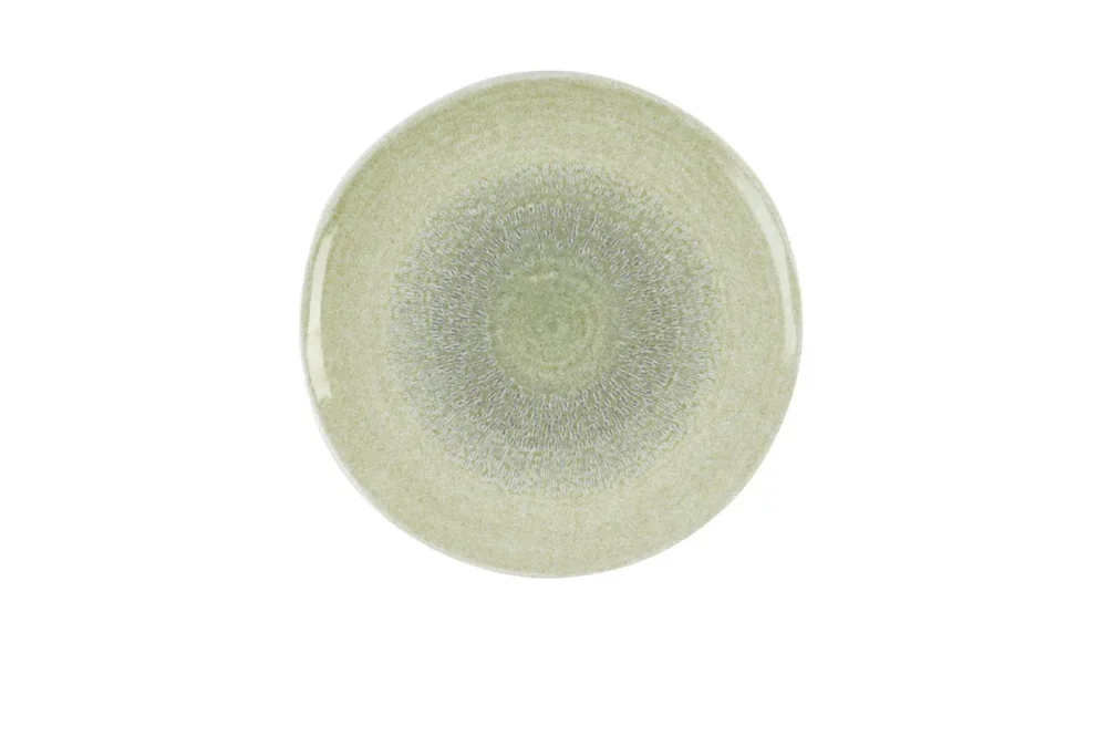Assiette creuse organique vert porcelaine vitrifiée Ø 28 cm Harvest Grain Dudson Seulement Aujourd’hui