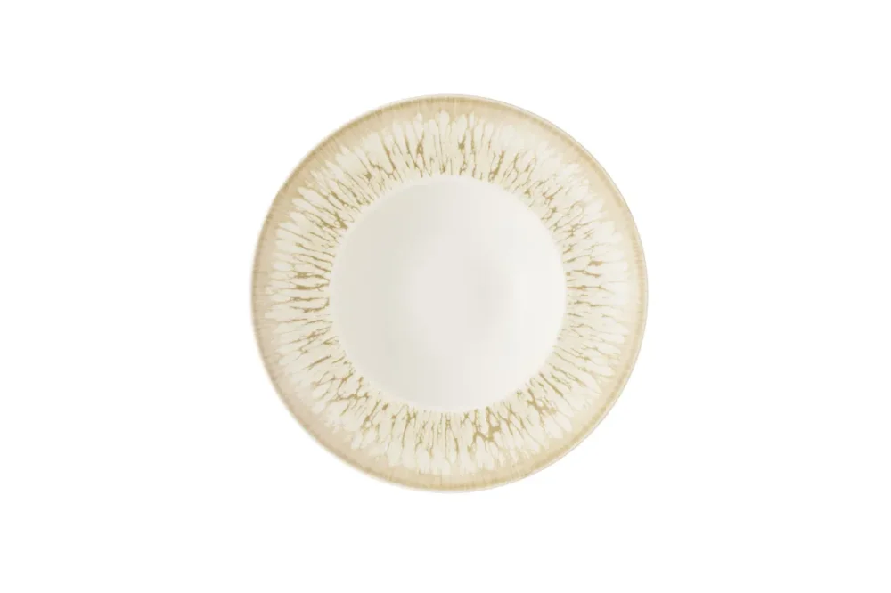 Assiette creuse rond Natural porcelaine vitrifiée Ø 24 cm Inked Lume Churchill Seulement Aujourd’hui