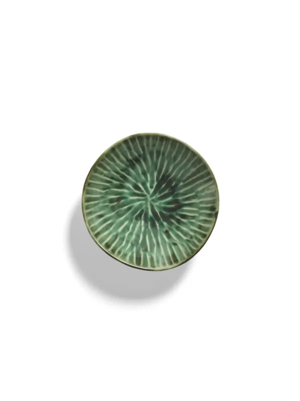 Dernière Chance Bol rond vert grès émaillé 17 cm Ø 17 cm Verde Lanza Serax