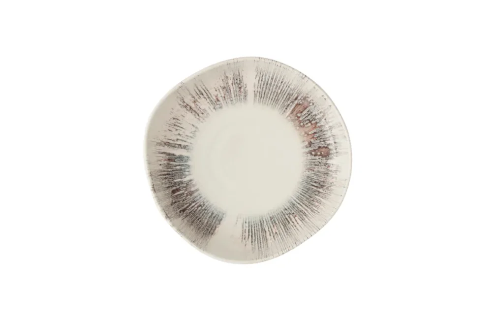 Assiette creuse organique Pink porcelaine vitrifiée Ø 23 cm Lyra Churchill Prix Promo
