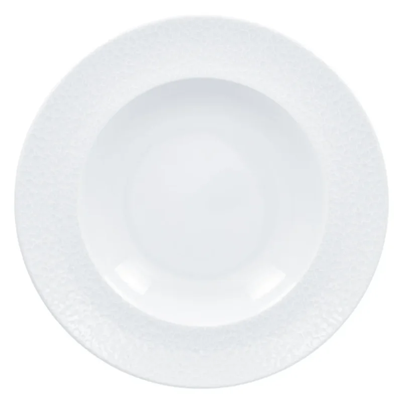 Assiette creuse irrégulier blanc porcelaine Ø 27,7 cm Charm Rak Meilleur Prix