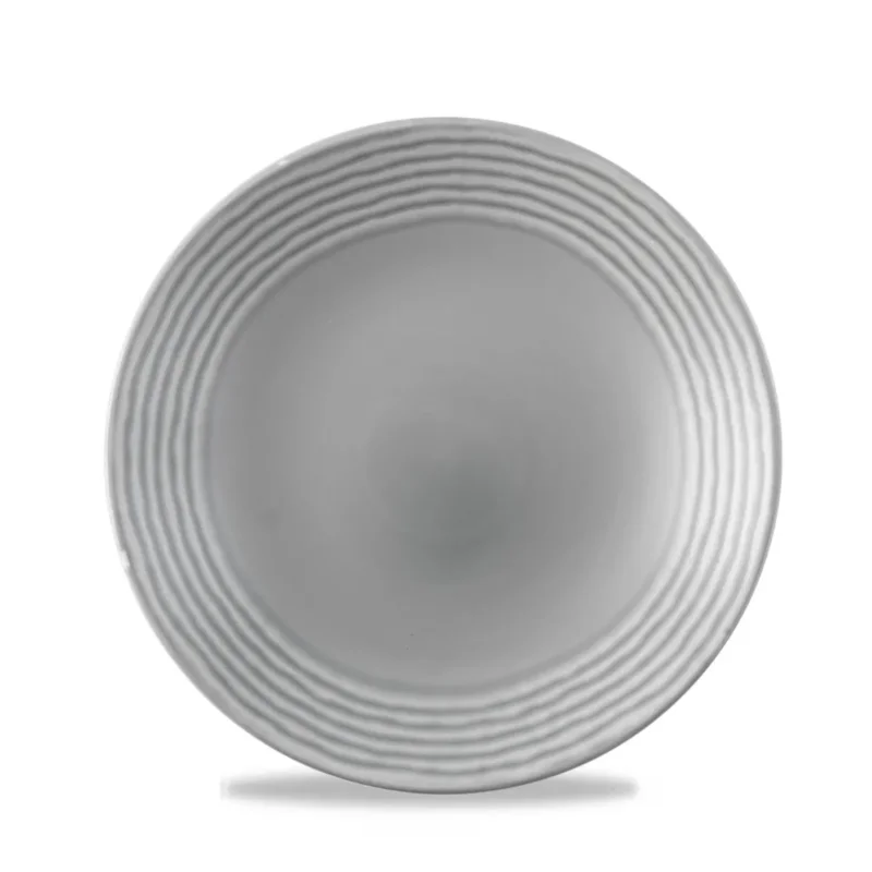 Prix Promo Assiette coupe creuse rond gris porcelaine vitrifiée Ø 27,8 cm Harvest Norse Dudson