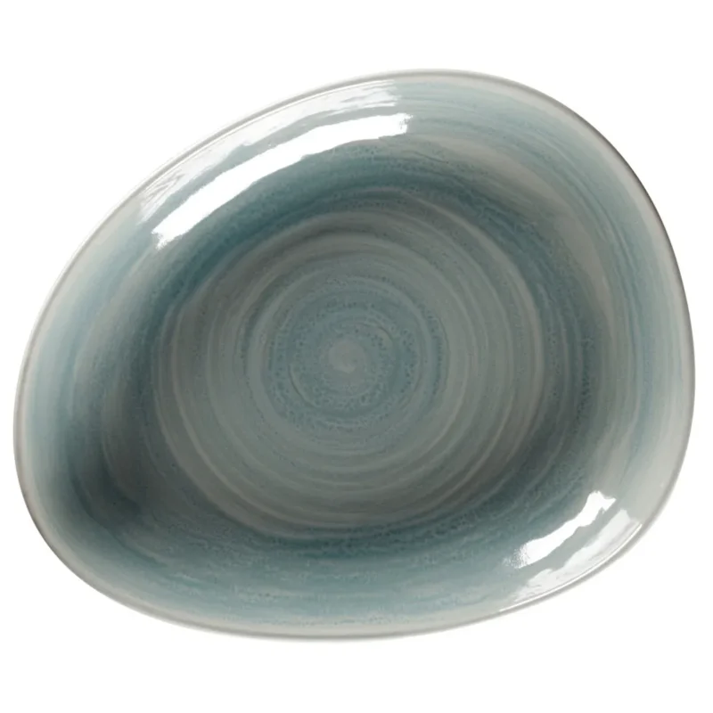 Assiette coupe creuse triangulaire Saphire porcelaine vitrifiée 27,8x22,7 cm Rakstone Spot Rak Livraison Gratuite