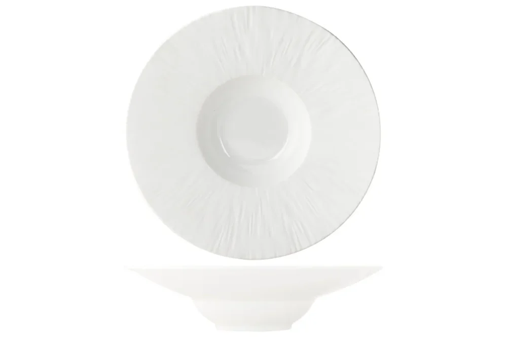 Usine Directe Assiette à pâtes rond blanc porcelaine Ø 28 cm Pure White Proof