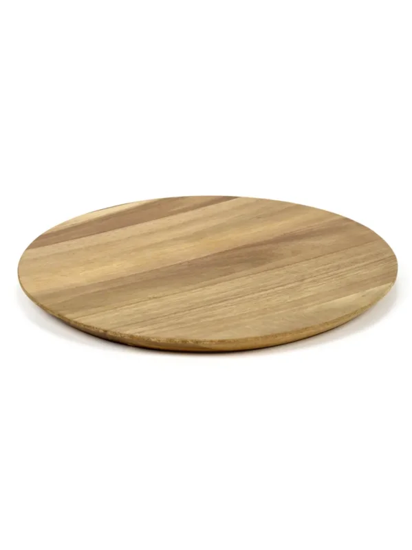 Usine Directe Assiette rond brun acacia Ø 33 cm Dune Serax