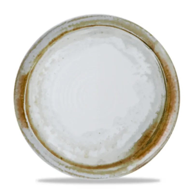 Prix Choc Assiette coupe plate rond beige porcelaine vitrifiée Ø 31,8 cm Finca Sanstone Dudson